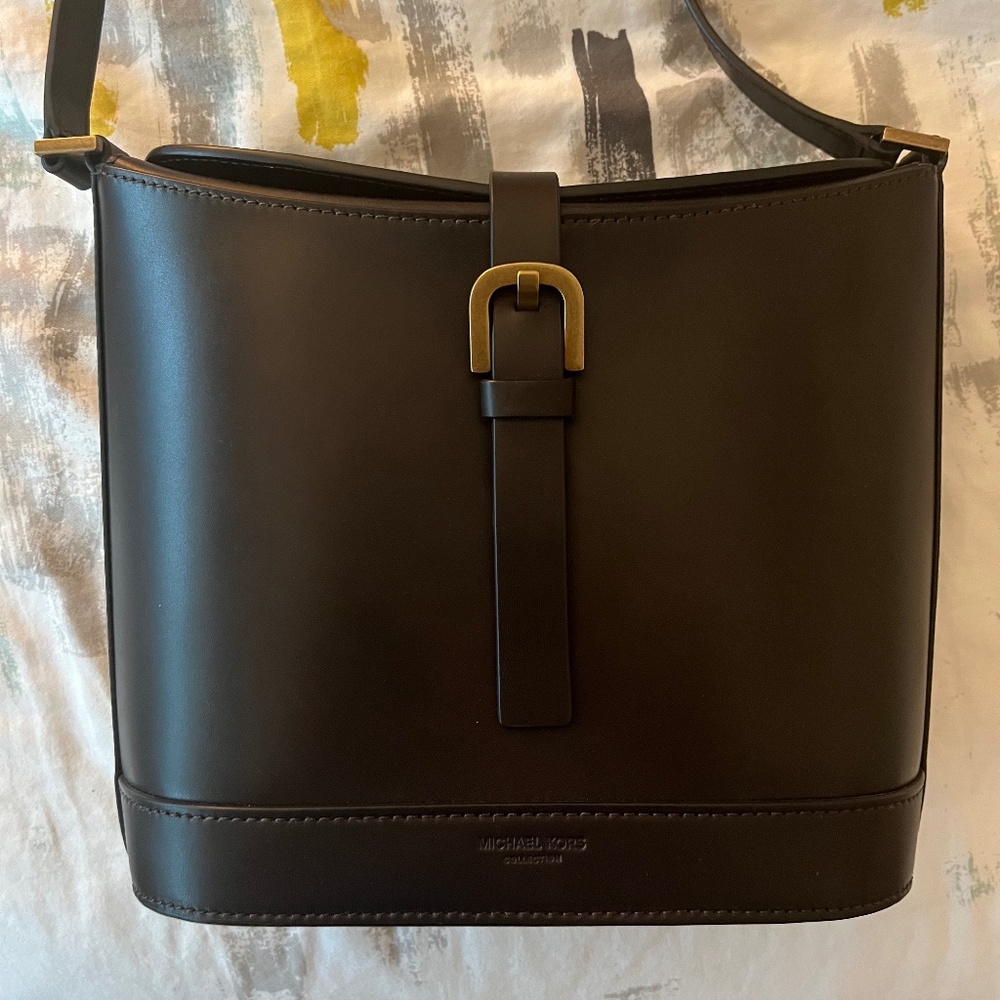 Michael Kors Collection- Brackley Bucket Crossbody Bag (NWT)